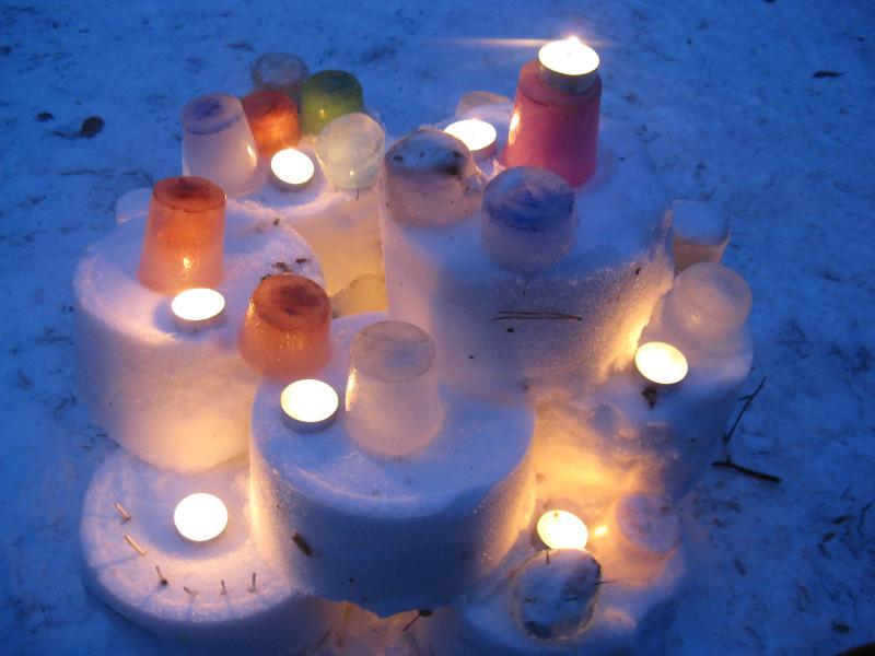 Seht nur die Eislichter